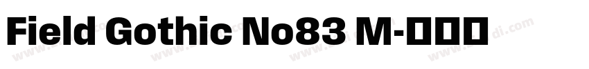 Field Gothic No83 M字体转换